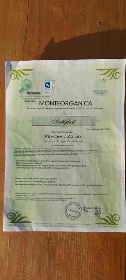 Žabljak Organic Family Farm酒店 外观 照片